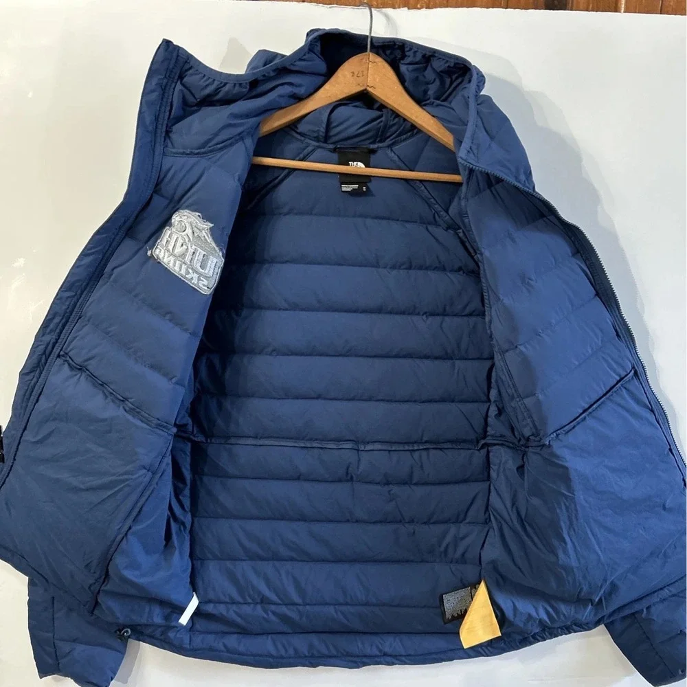 Mens NWT The North Face Stretch Down Hoodie Coat UNH Ski New Hampshire Med $280